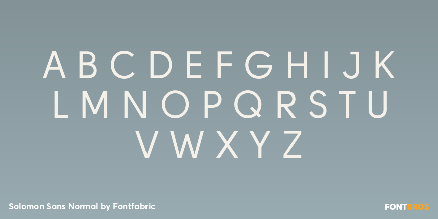 Solomon Sans Normal Font Poster #2