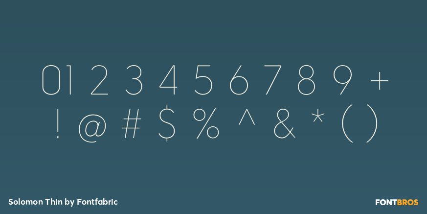 Solomon Thin Font Poster #1