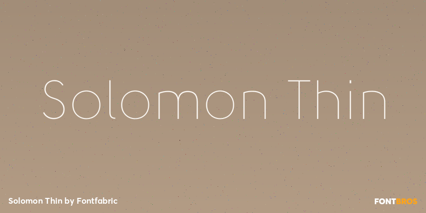 Solomon Thin Font Poster #1