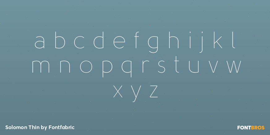 Solomon Thin Font Poster #3