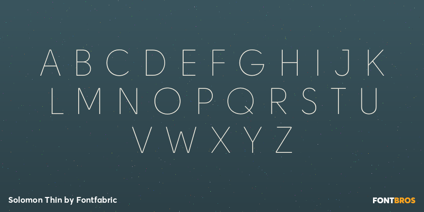 Solomon Thin Font Poster #1