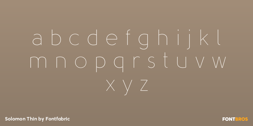 Solomon Thin Font Poster #1