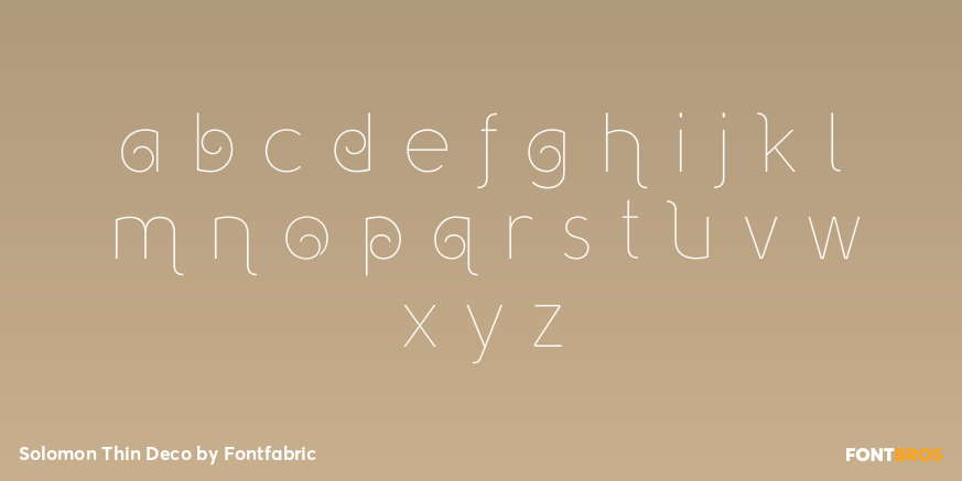 Solomon Thin Deco Font Poster #3