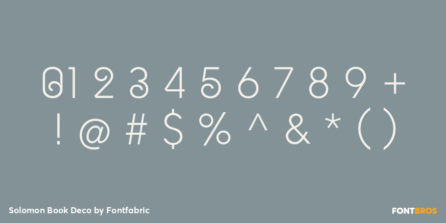 Solomon Book Deco Font Poster #4