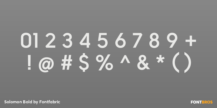 Solomon Bold Font Poster #1