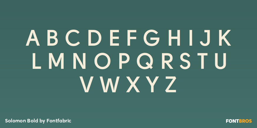 Solomon Bold Font Poster #1
