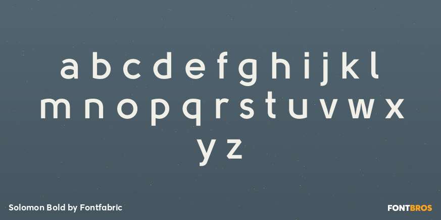 Solomon Bold Font Poster #1