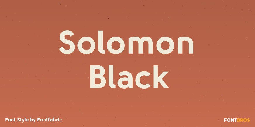 Solomon Black Font Poster #1