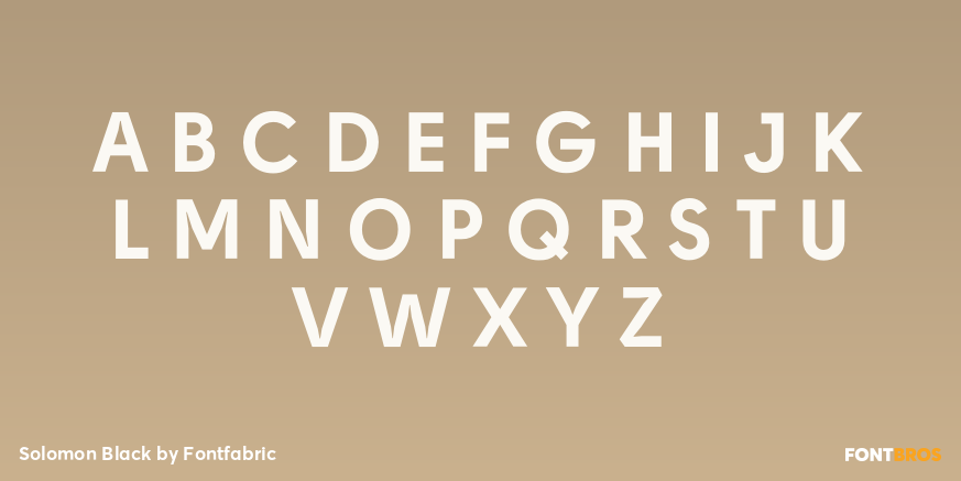 Solomon Black Font Poster #2