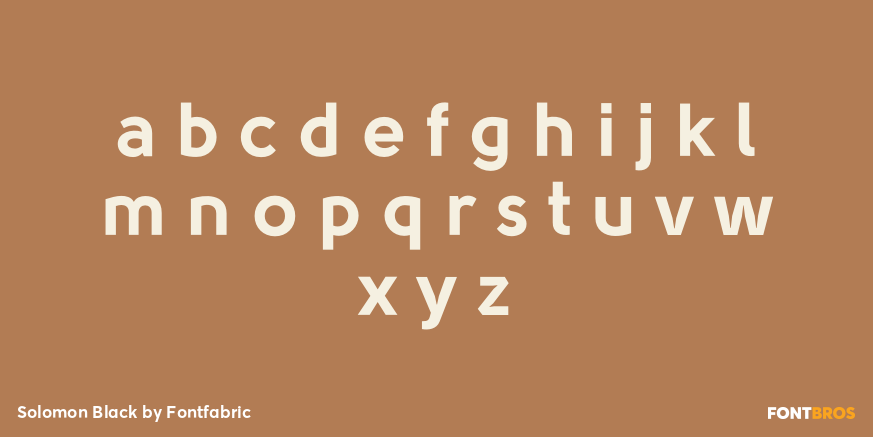 Solomon Black Font Poster #3