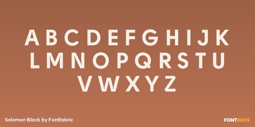 Solomon Black Font Poster #1