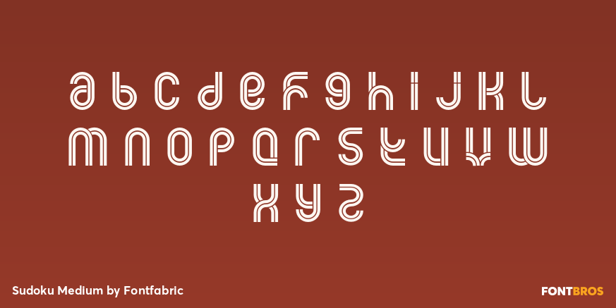 Sudoku Medium Font Poster #1