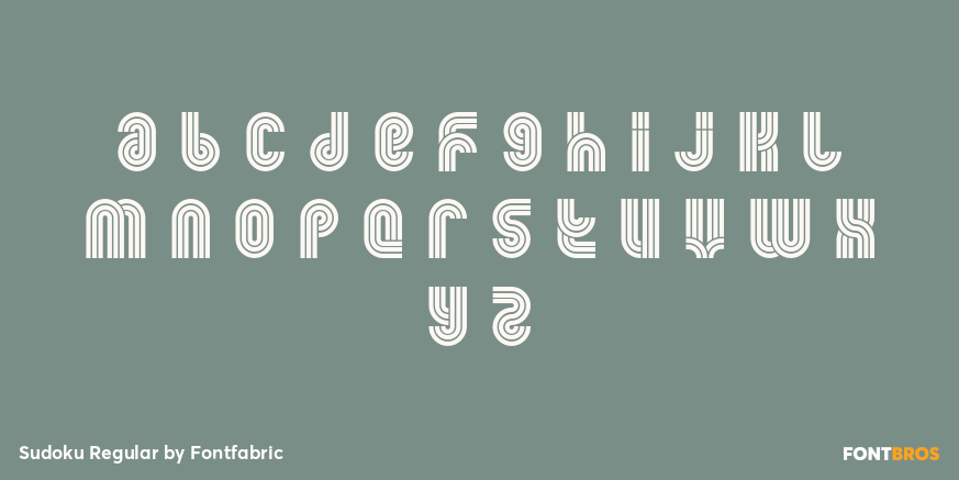 Sudoku Regular Font Poster #3