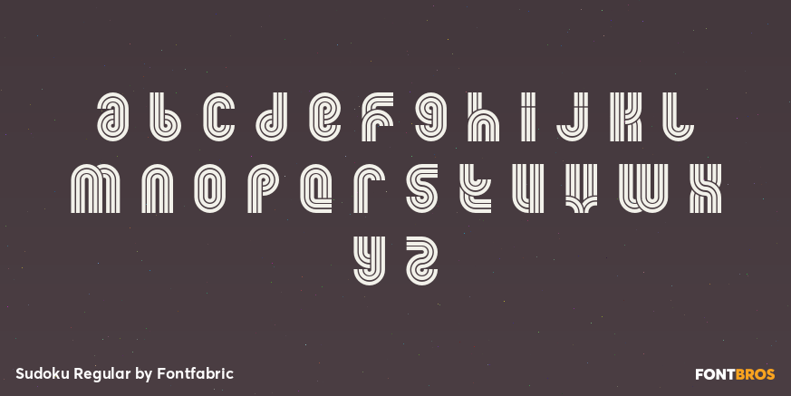 Sudoku Regular Font Poster #1