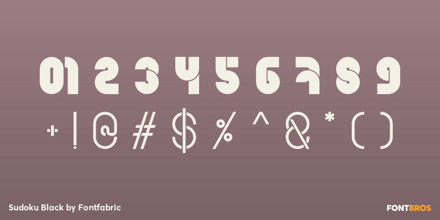 Sudoku Black Font Poster #1