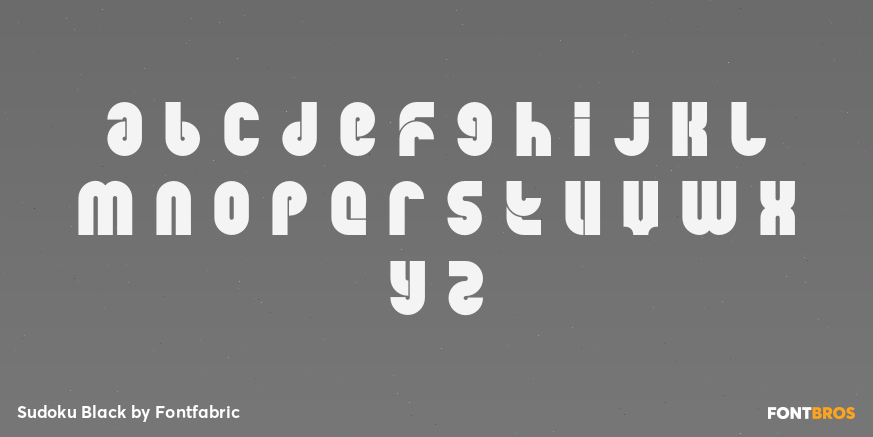 Sudoku Black Font Poster #3