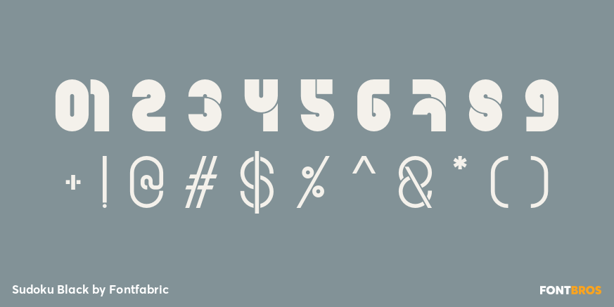 Sudoku Black Font Poster #4