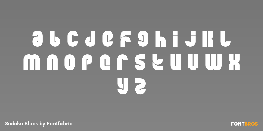 Sudoku Black Font Poster #1