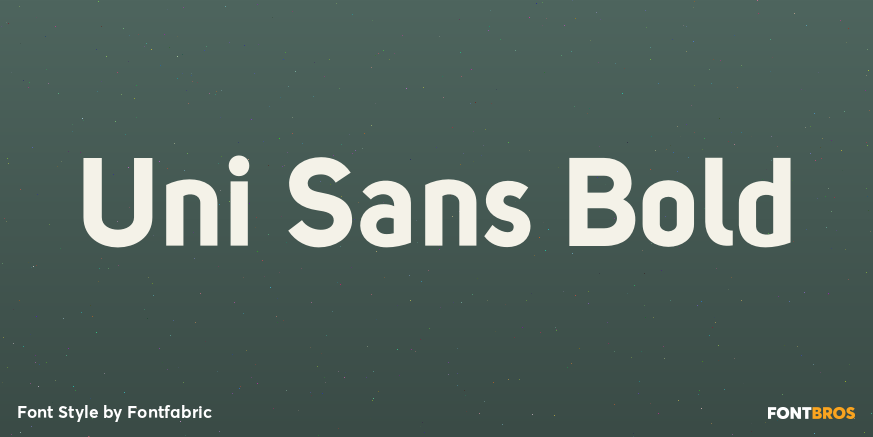 Uni Sans Bold Font Poster #1