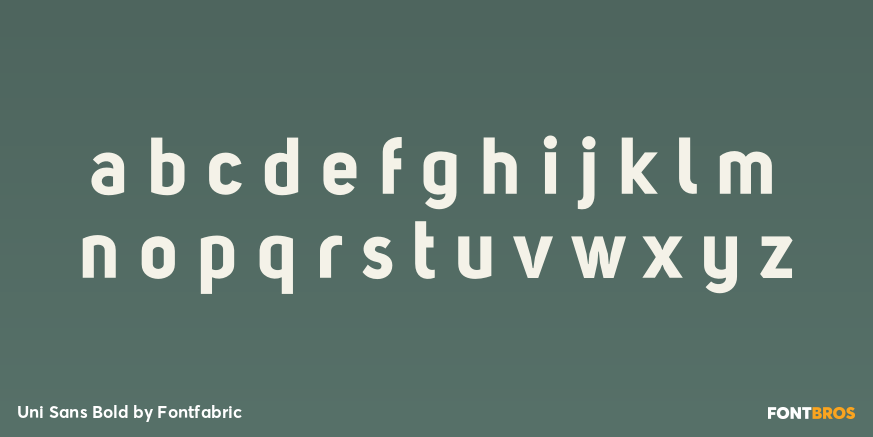 Uni Sans Bold Font Poster #1