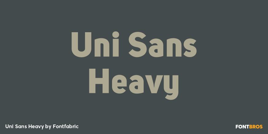 Uni Sans Heavy Font Poster #1