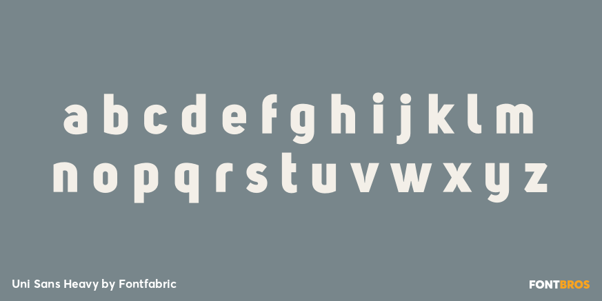 Uni Sans Heavy Font Poster #3