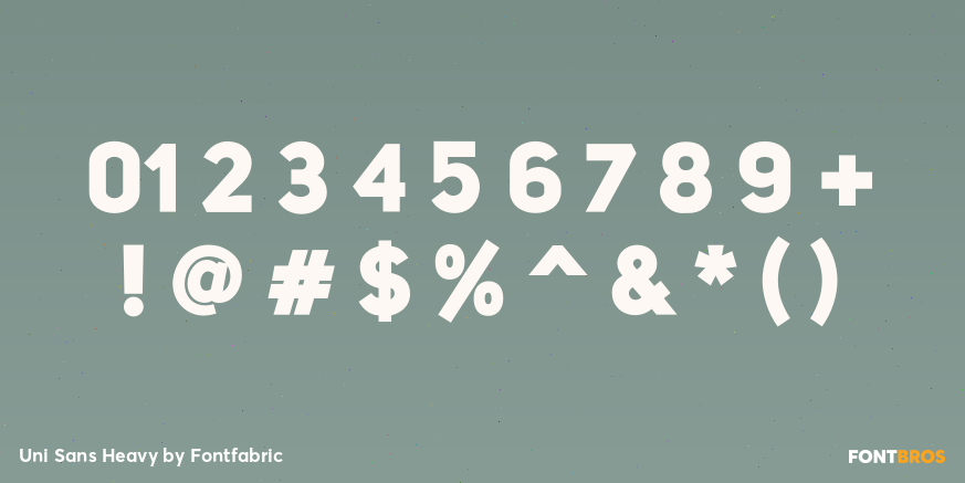 Uni Sans Heavy Font Poster #4