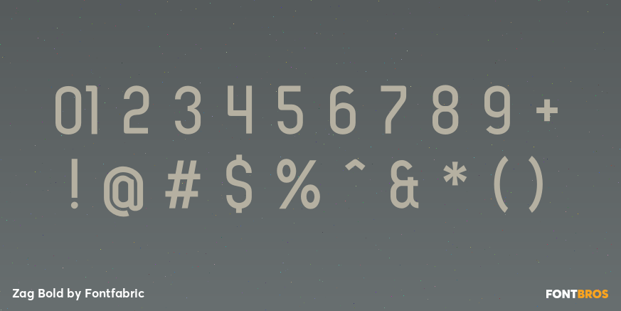 Zag Bold Font Poster #4