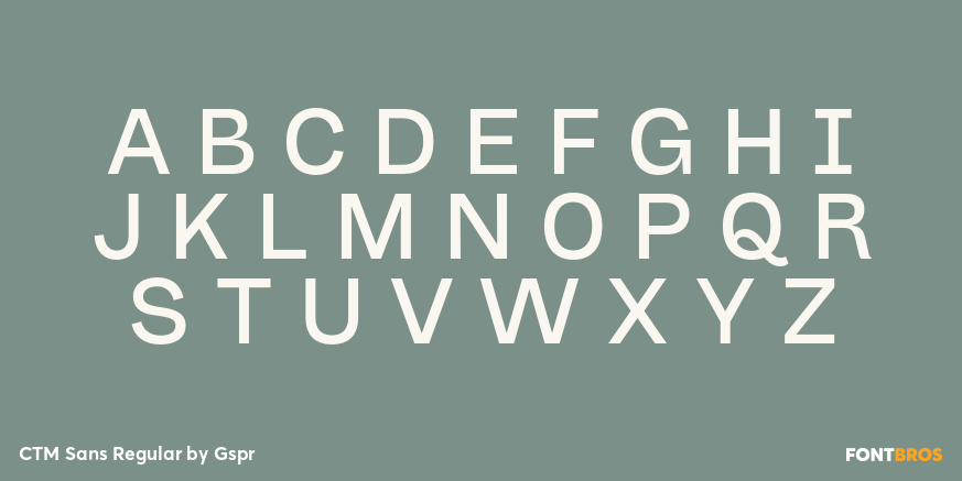 CTM Sans Regular Font Poster #2