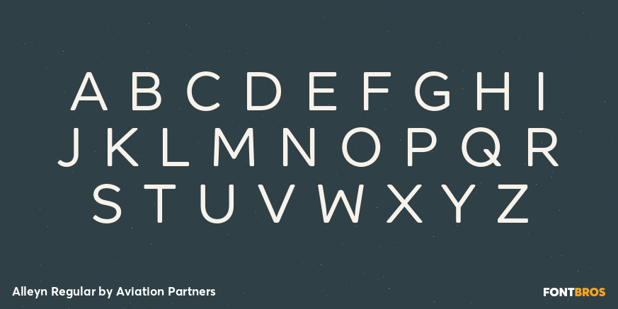 Alleyn Regular Font Poster #2