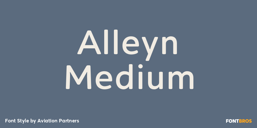 Alleyn Medium Font Poster #1