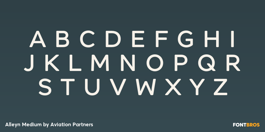 Alleyn Medium Font Poster #2