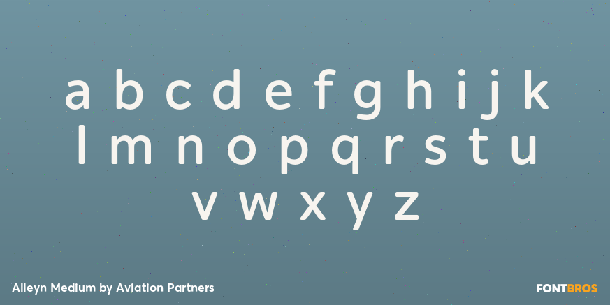 Alleyn Medium Font Poster #3