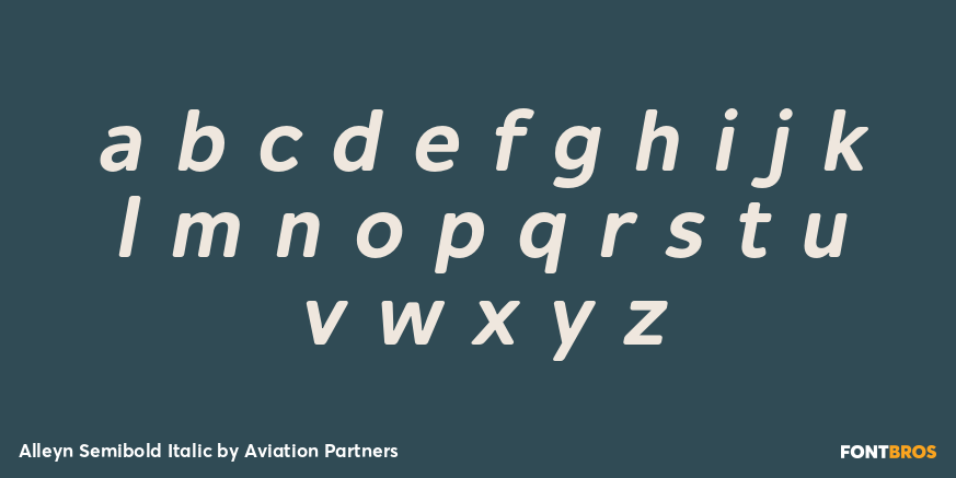 Alleyn Semibold Italic Font Poster #3