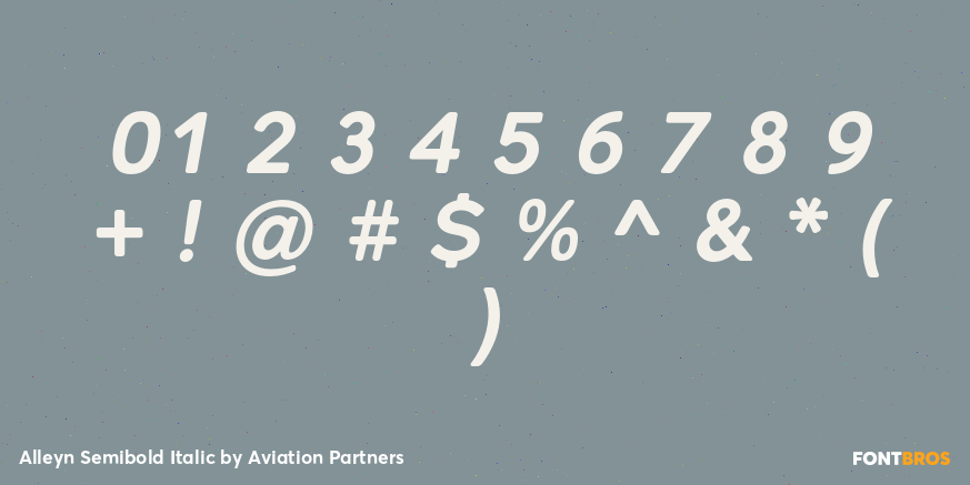 Alleyn Semibold Italic Font Poster #4