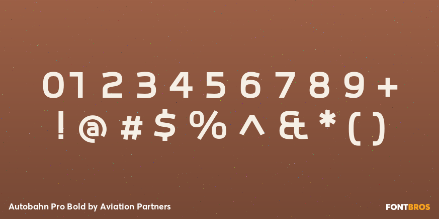 Autobahn Pro Bold Font Poster #4