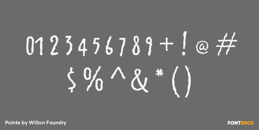 Pointe Font Poster #1