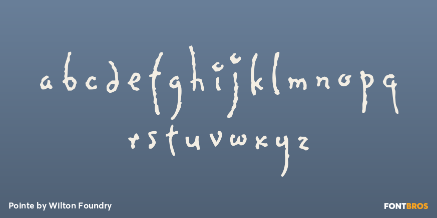 Pointe Font Poster #3