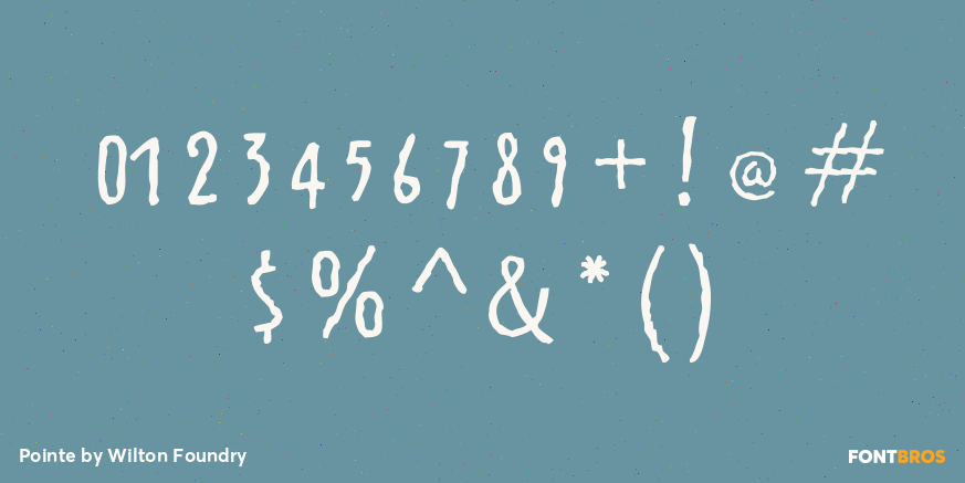 Pointe Font Poster #4