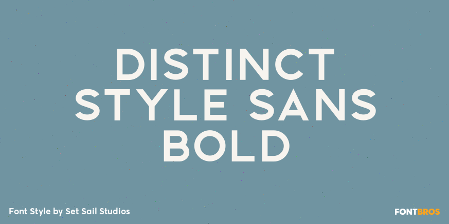 Distinct Style Sans Bold Font Poster #1