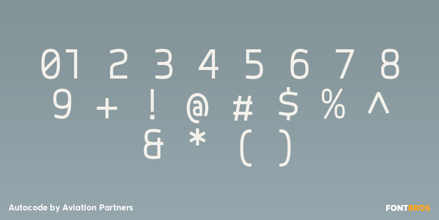 Autocode Font Poster #1