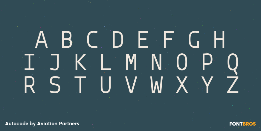 Autocode Font Poster #1