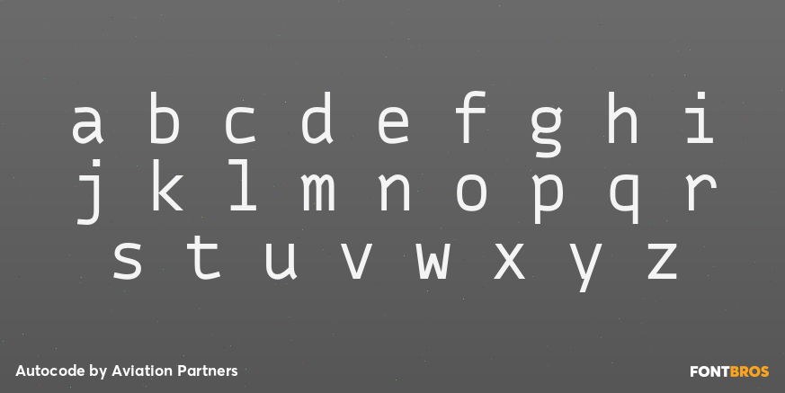 Autocode Font Poster #1