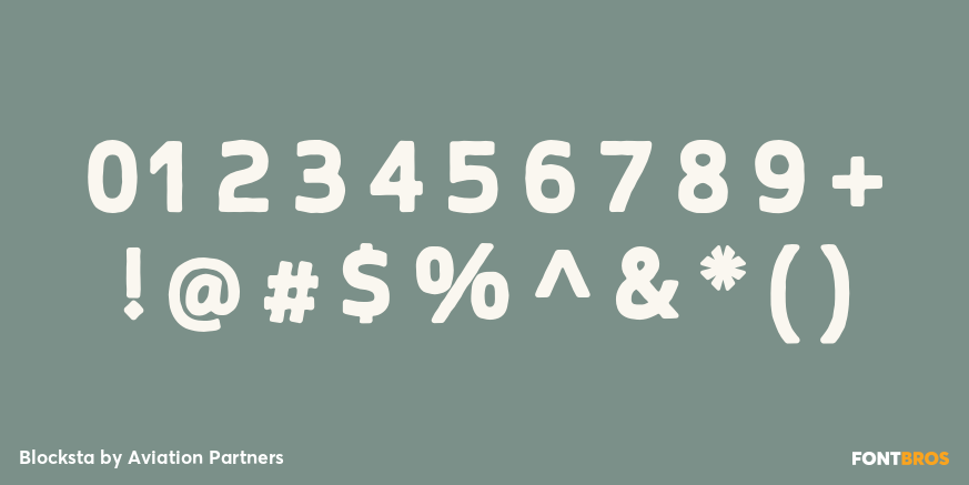 Blocksta Font Poster #4