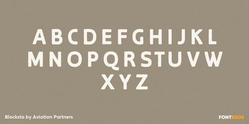 Blocksta Font Poster #2