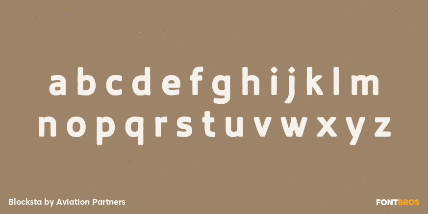 Blocksta Font Poster #3