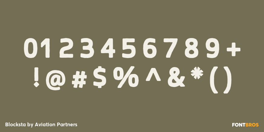 Blocksta Font Poster #4