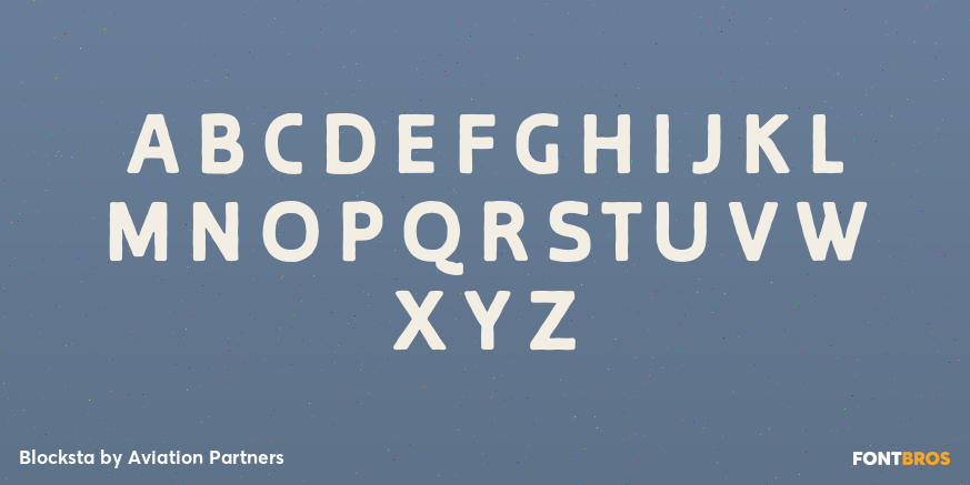 Blocksta Font Poster #2