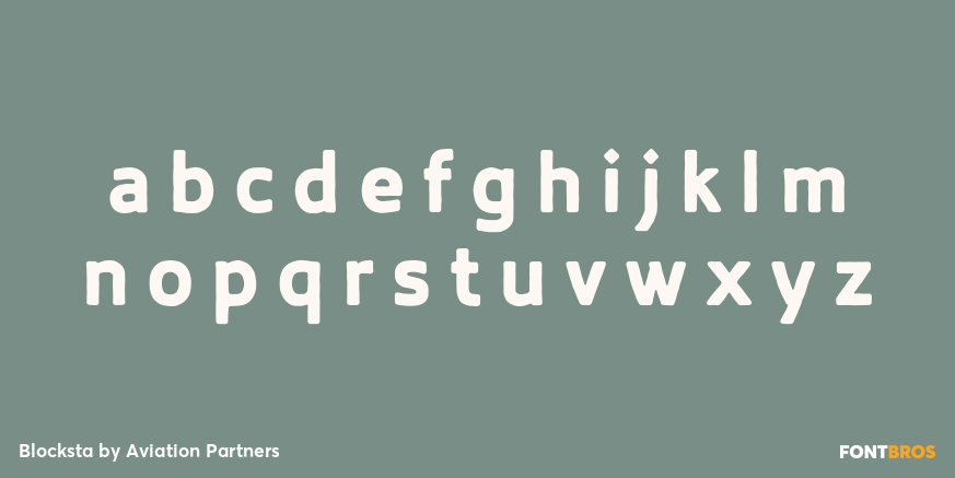 Blocksta Font Poster #3