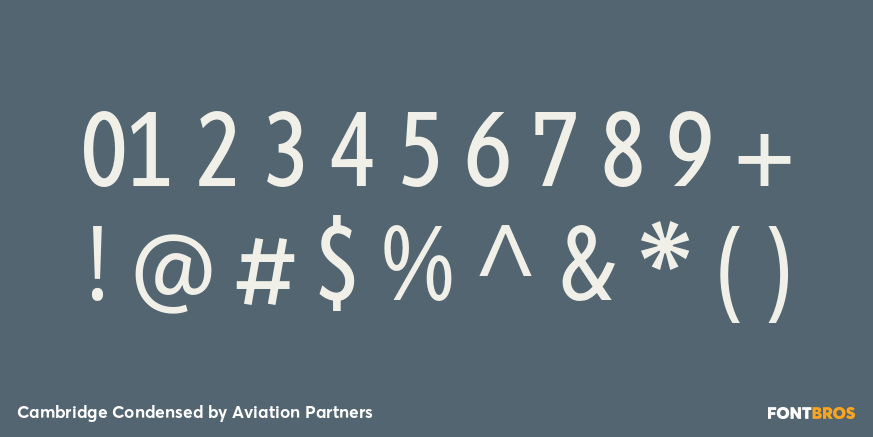 Cambridge Condensed Font Poster #4